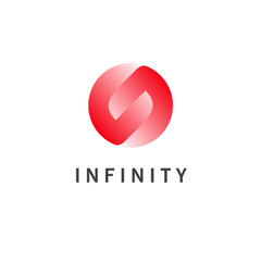 Vector logo design template. Infinity abstract sign.