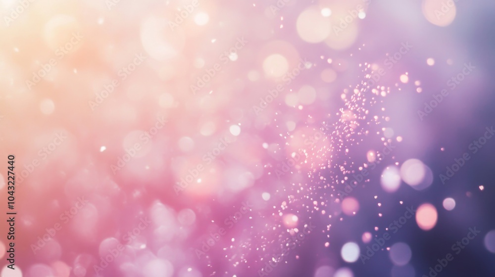 Poster abstract blurred background with bokeh lights and sparkles.