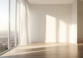 Fototapeta premium Empty Room Sunlight.