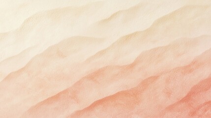 Fototapeta premium Soft peach sand waves create a calm abstract background for your design. Gradient texture in light orange to yellow evokes serenity. Ideal for summer projects with natural beauty and empty space