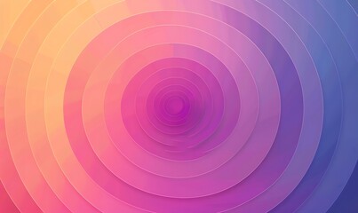 Gradient-filled concentric circles radiating color from the center outward