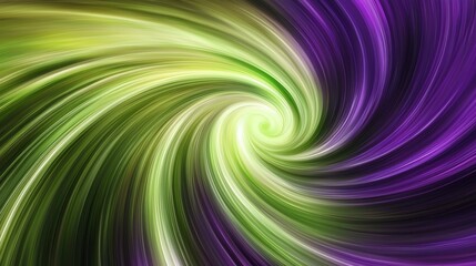 Abstract background with lines creating a spiral effect, with a color gradient going from purple to green, giving a dynamic and energetic feeling