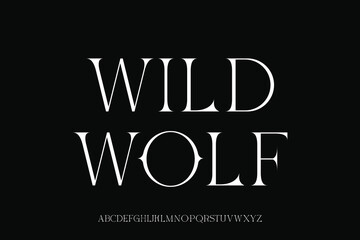 Display alphabet font vector design suitable for headline, poster, logo, magazine and many more