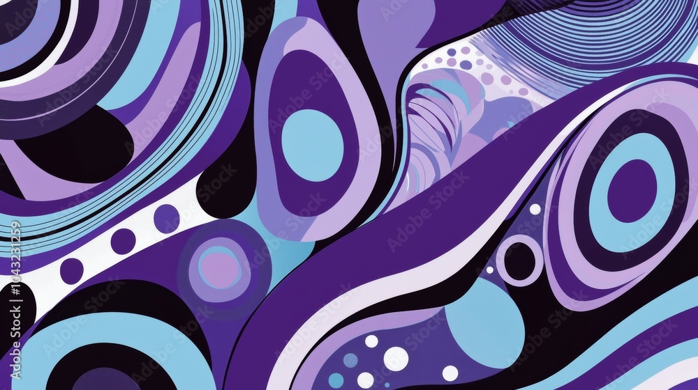 Poster flowing and dynamic abstract background in vibrant colors for modern projects