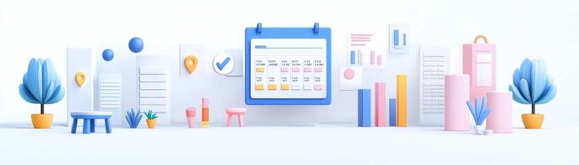 Visualizing Productivity A Creative Representation of Modern Planning and Data Organization Tools