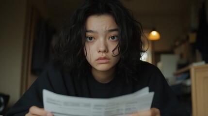 財務レビューのために居心地の良い家庭環境で書類を分析する思慮深い人