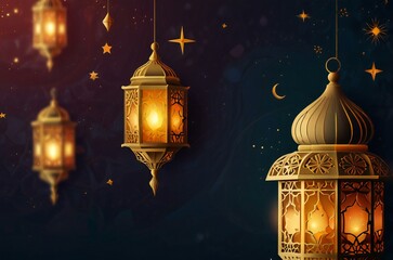 Obraz premium christmas lantern in the night