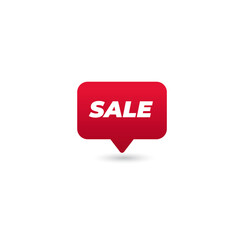 Sale banner badge flat vector design