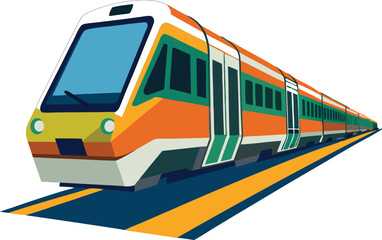 subway metro train vector illustration graphic design 