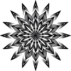 Flower Mandala Vintage decorative elements.