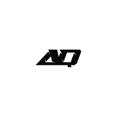 AQ monogram logo design letter text name symbol monochrome logotype alphabet character simple logo