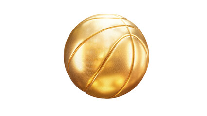 golden basketball 3D rendering