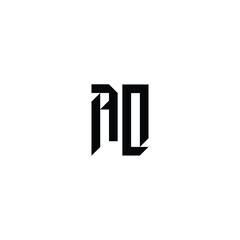 AQ monogram logo design letter text name symbol monochrome logotype alphabet character simple logo