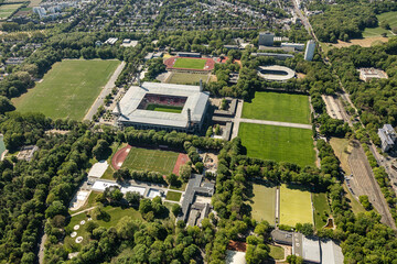 Das Rheinenergiestadion, ehemals und im Sprachgebrauch auch Müngersdorfer Stadion © M. Claushallmann