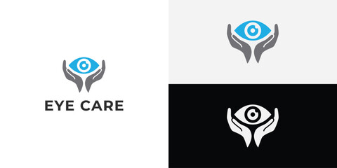 Eye Care, eye clinic Logo Design Template.