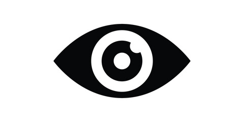 Eye icon, black eyeball icon Design Template.