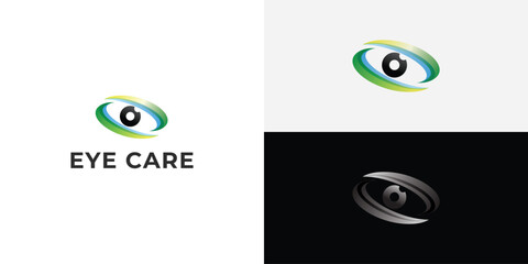 Eye Care, eye clinic Logo Design Template.