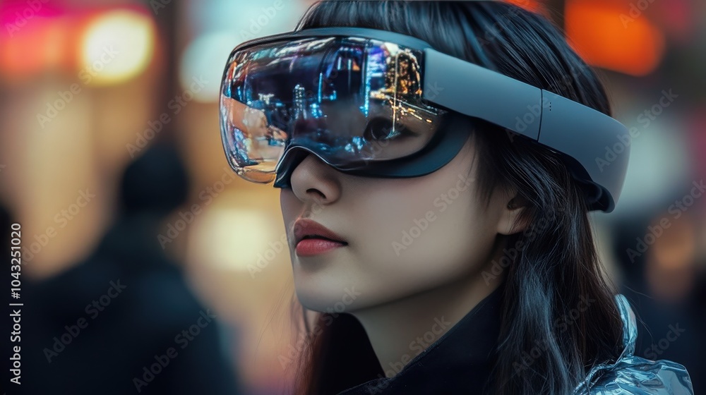 Poster a high-tech vision of internet communication where wearable devices and ai-driven algorithms facilit