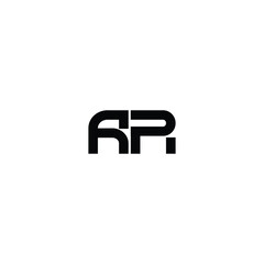 AR monogram logo design letter text name symbol monochrome logotype alphabet character simple logo
