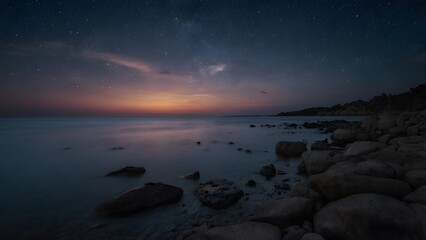Fototapeta premium Serene Night Glow