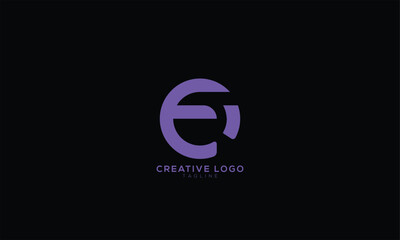 Fototapeta premium EO OE Abstract initial monogram letter alphabet logo design