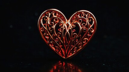 heart, love, valentine, gift, red, day, symbol, shape, romance, isolated, romantic, box, valentines, decoration, holiday, 3d, passion, sweet	