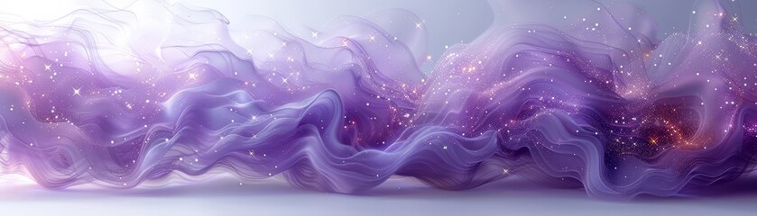 Abstract Purple and Gold Glitter Background.
