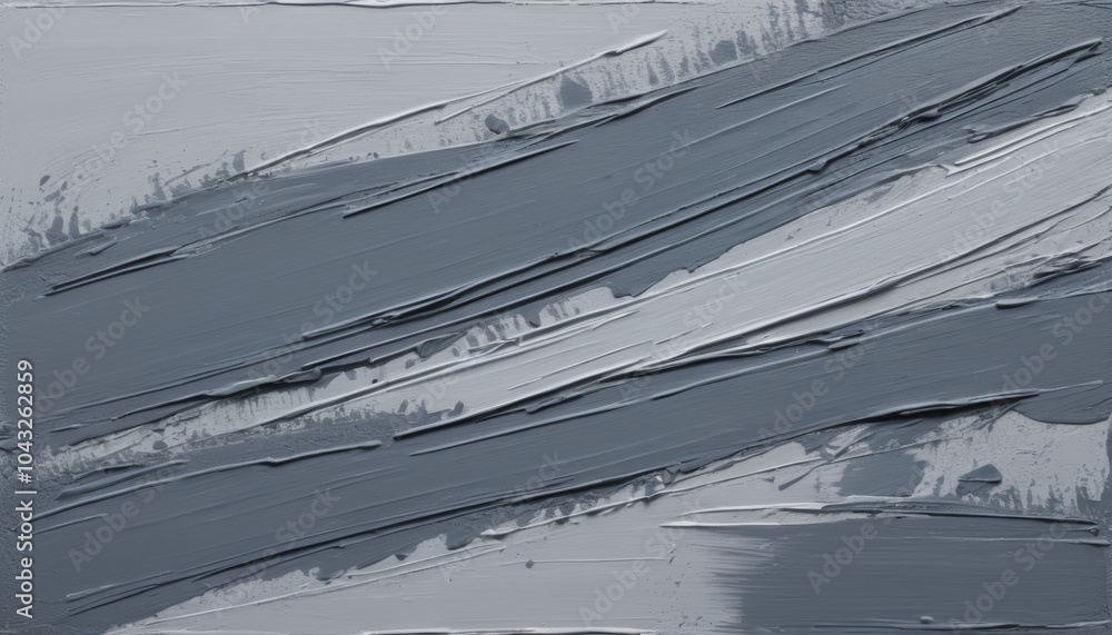 Poster bold strokes of various gray shades intertwine, creating depth and movement. this abstract piece inv