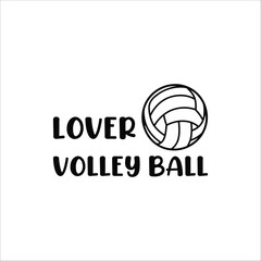 Volleyball Typography logo volleyball bundle design volleyball logo art