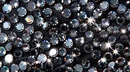 Sparkling Diamond Gems Background Shining Brightly