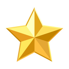 Obraz premium Gold Star icon stock illustration