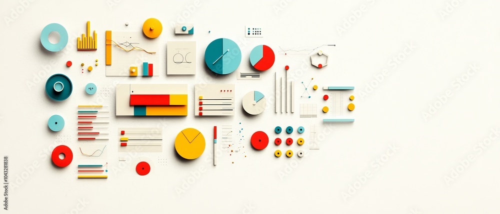 Poster flat design project dashboard with dividing phases