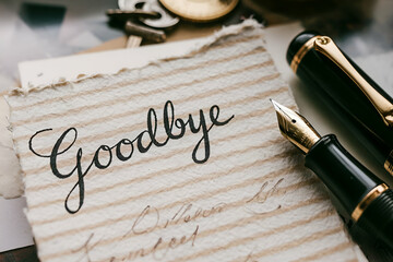 Fototapeta premium A handwritten 
