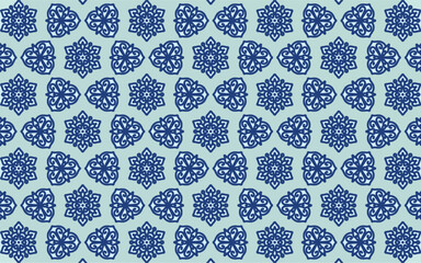 Obraz premium Mughal, Turkler, India style stencil pattern art design for decorate art work and other. beauty, colorful, line, lines, spot, circles, cycles, detail, etnic, Turkish.