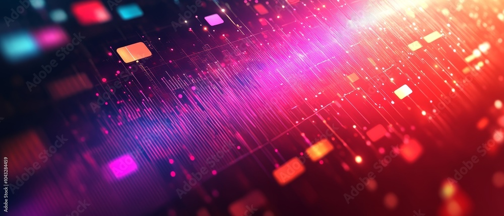 Poster abstract hyper-realistic project management background