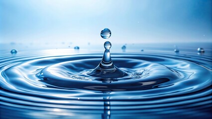 Clean and minimalist water droplet and wave design