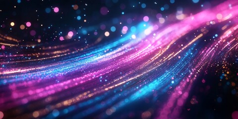 Obraz premium Shimmering Abstract Sparkle Waves Background