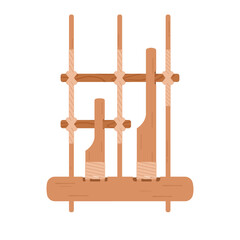 Illustration of Angklung - Sundanese Traditional Bamboo Musical Instrument