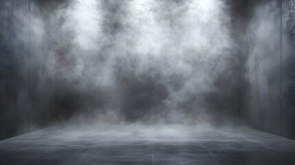 Smoky Concrete Room Background Illustration