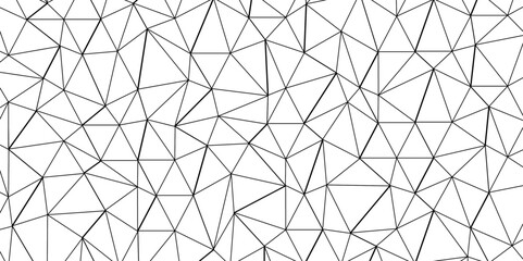 Abstract of simple gray line triangle pattern geometric background. Seamless geometric polygonal repeatable pattern swatch background, Trendy design vector background for web backdrop orpaper print.