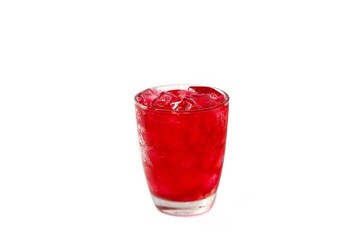 Fresh menu with the red soda,Water red so sweet and cool,Sweet and fresh.