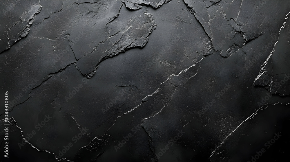 Poster dark gray stone texture background - abstract background image