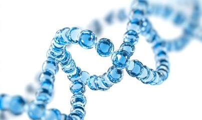 DNA structure isolated on white background