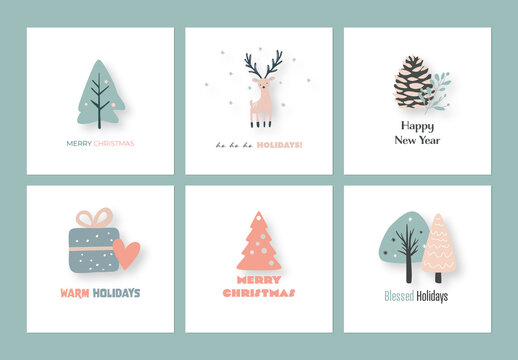 Minimalist Christmas Posts For Social Media