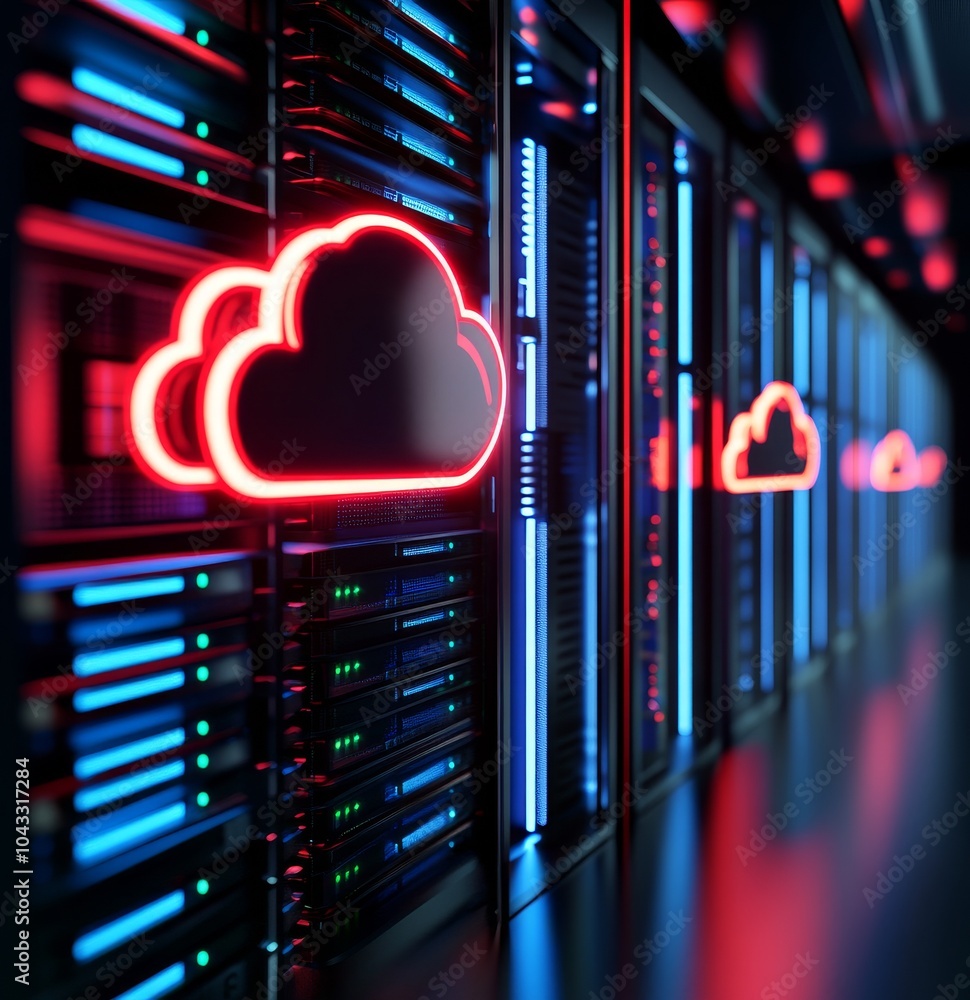 Poster exploring the intersection of cloud technology and modern data storage solutions