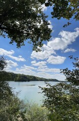 clouds over the lake