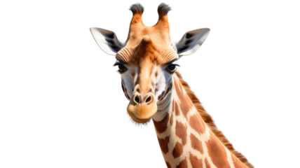 Giraffe standing alone