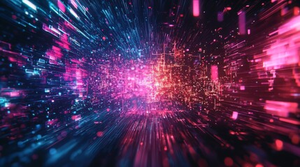 Fototapeta premium Digital Glitch Distortion Effect for Creative Projects