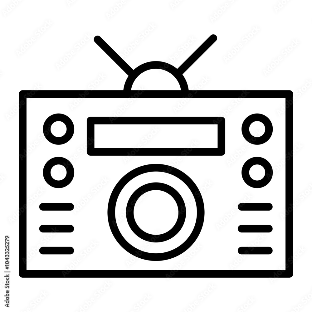 Canvas Prints Radio Icon