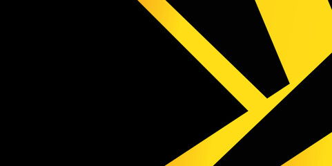 Abstract Bluck and yellow banner background. Color gradient with dynamic wave line effect Vector graphic design banner pattern presentation Bluck background web template.